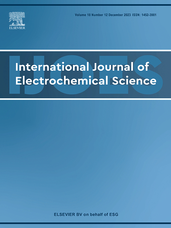 Go to journal home page - International Journal of Electrochemical Science